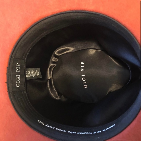 Gigi Pip Hannah Felt Fedora hat in rust - Picture 4 of 4